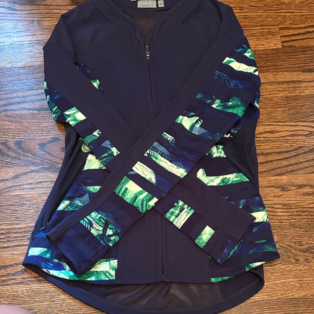 Athleta multicolored zip up